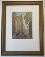 Woodcut Wilfrid Rene Wood 1888-1976 Oxford Ltd Ed 16/60 Signed Framed