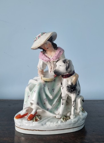 Antique staffordshire figurine - staffordshire,