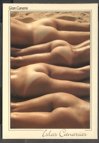 Rear cheeky modern postcard - modern,