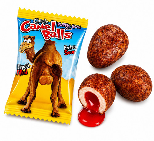 Camel balls bubblegum - camel, sour