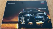 Unissued Feb 2006 Audi B7 RS4 Cabriolet UK / Specification / Colours / Brochure