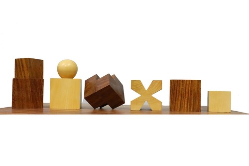 Wooden chess set reproduced - wooden, set-