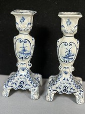 Unusual Pair Dutch Blue and