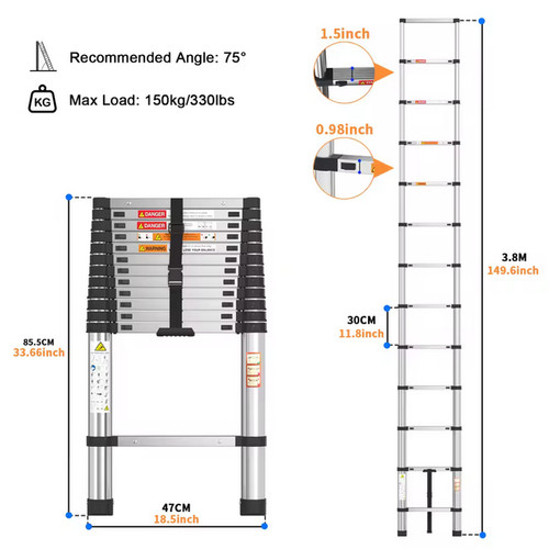 8m 4m 5m - 3.8m, steel