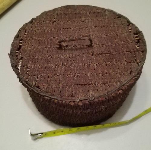 Vintage hand made clove basket - hand,