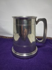 *OLDE COUNTRY ROSE* pewter Tankard Time For Another Judge Court Glass Bottom