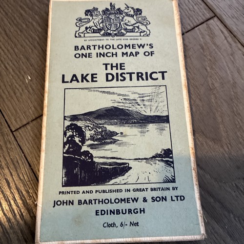 Vintage bartholomew cloth map - bartholomew,