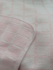 Vintage 1960s reversible pram or cot blanket / sheet - lovely & soft to touch.