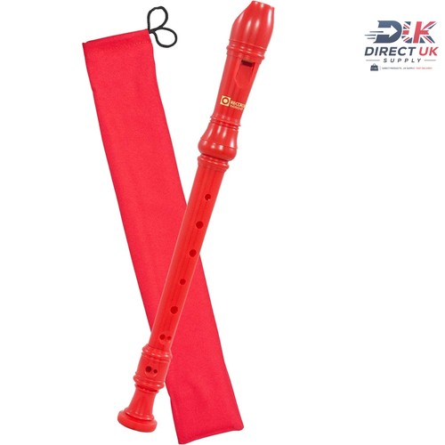 301rd red descant recorder - red,