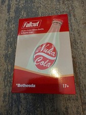Nuka Cola Glass Bottle - Official Fallout Merch + 10 Bottle Caps brand new