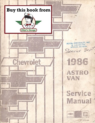 1986 chevrolet astro van - 1986,