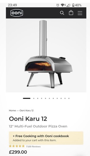 Ooni karu portable pizza - karu, 12"