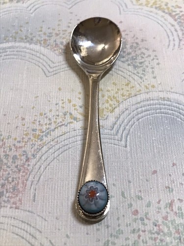 Vintage millefiori jam spoon - jam,