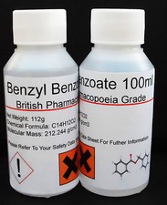 Pure Benzyl Benzoate 99.9% Pharmaceutical Grade - Sweet Itch, Mites & Lice