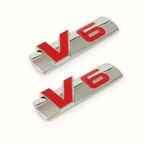 Emblem badge auto decal - v6,