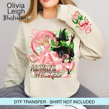 Wicked, Dtf Transfer Iron On Childrens T-shirt Clothing