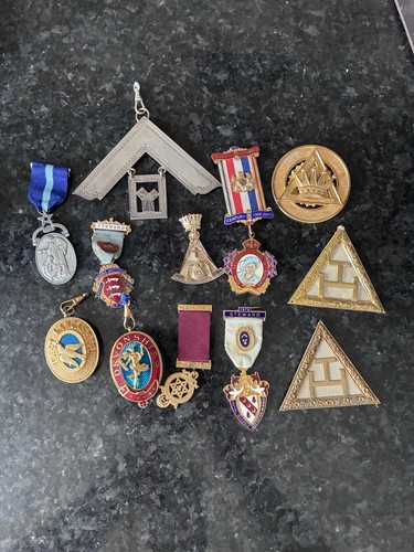 Masonic regalia metalwork - masonic,