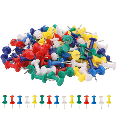 100 colours push pins art - colours,