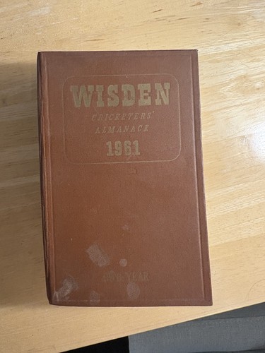 Wisden 1961 cricket - cricket, almanac