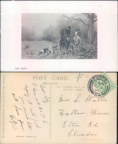 Fox hunting scene rotary - fox,
