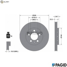 2x BRAKE DISC 53953NHC FOR