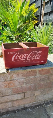 Vintage coca cola wooden crate - vintage,