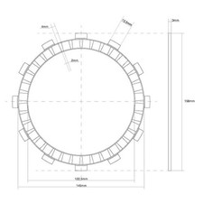 SINGLE CLUTCH DISC CRANKSET