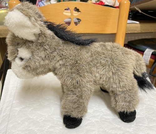 Vintage plush soft - plush, donkey