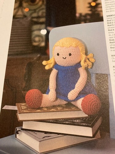 Toy crochet pattern doll - crochet, 36cm