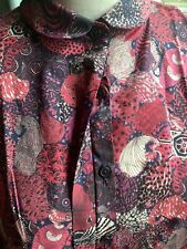 Liberty Print shirt 16 tana lawn cotton Saffron Finch NWOT long sleeve Peter Pan