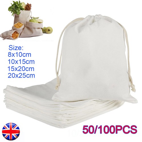 100pcs canvas bags - 50/100pcs,
