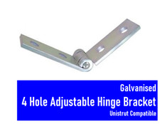 GALVANISED 2 HOLE HINGED ANGLE