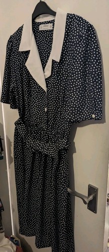 Michael vintage navy polka - vintage,