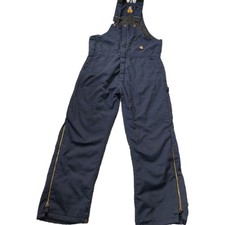Berne Apparel Company Workwear Dungarees Navy  Quilted Mens X Large Regular 