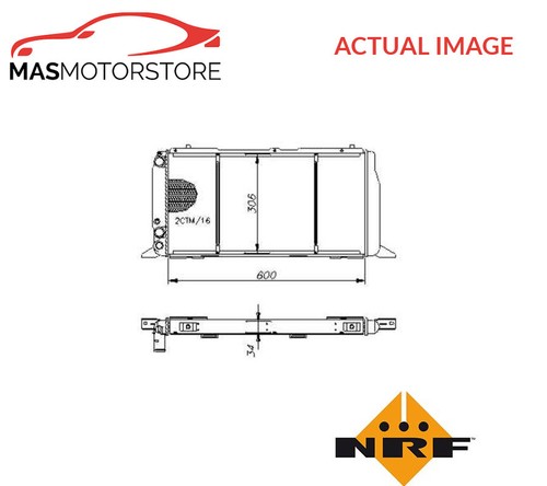 Engine cooling radiator - engine, nrf