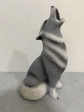 Vintage Howling Wolf Statue