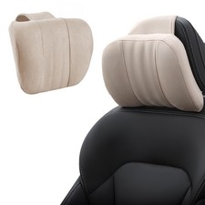 Premium Car Seat Head Neck Rest Cushion Pad Headrest Made of Suede extra comfort
