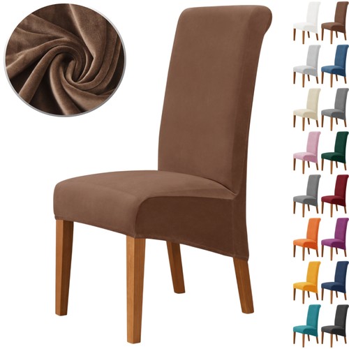 Velvet dining chair cover slip - velvet,