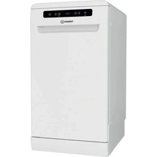 Indesit IN2FD10CS70W UK 45cm SlimLine Freestanding Dishwasher, 10 place, 9 Progs
