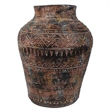 Large Planter Plant Pot by Leaf - 40cm Aztec Vase