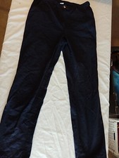 Ladies Trousers Cotton Traders Size 12 Pockets Blue 24553