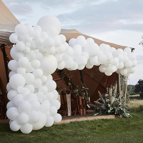 Xlarge white balloon arch - balloon,