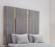 Gold Stripe  Plush Velvet Bed