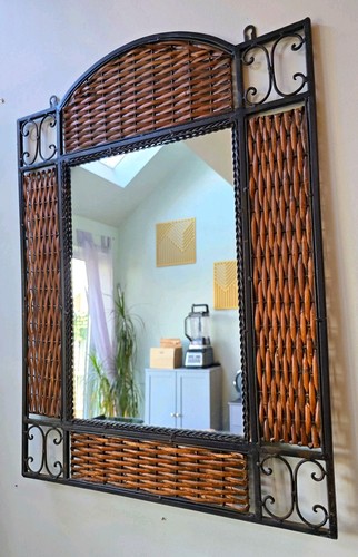 Vintage wicker rattan black - rattan, &