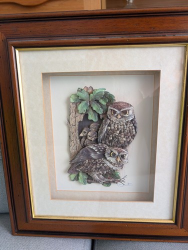 Vintage decoupage owl - vintage,