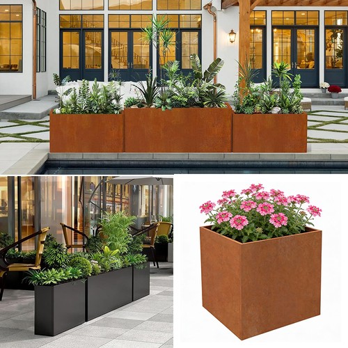 Large outdoor planter metal - large,