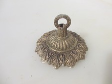 Vintage Metal Ceiling Light Holder Hook Hanger Bracket Rose Old Lantern Gold