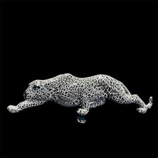 Large Geometric Leopard Resin