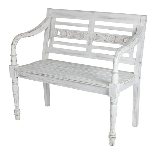 Teak gartenbank sitzer - teak-gartenbank, 2-sitzer