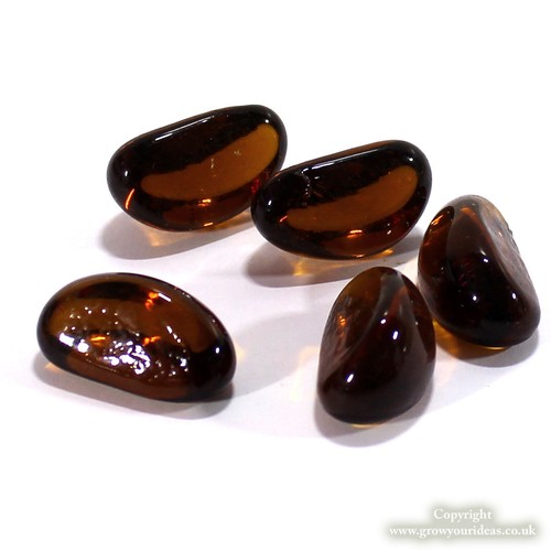 Smokey glass cashew - 25,